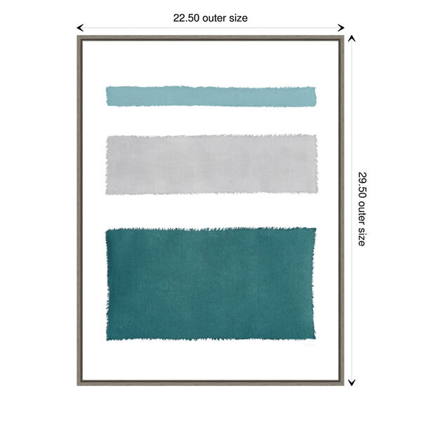 Piper Rhue Gray Painted Weaving Iv Blue Green 23 x 30 Inch Wall Art, image 3