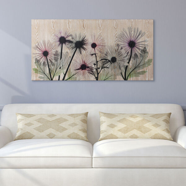 Wild Flowers Giclee Printed on Hand Finished Ash Wood Wall Art, image 1