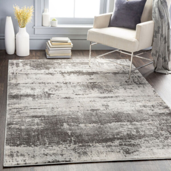 Indigo Charcoal and Taupe Rectangular: 6 Ft. 7 In. x 9 Ft. Rug, image 2
