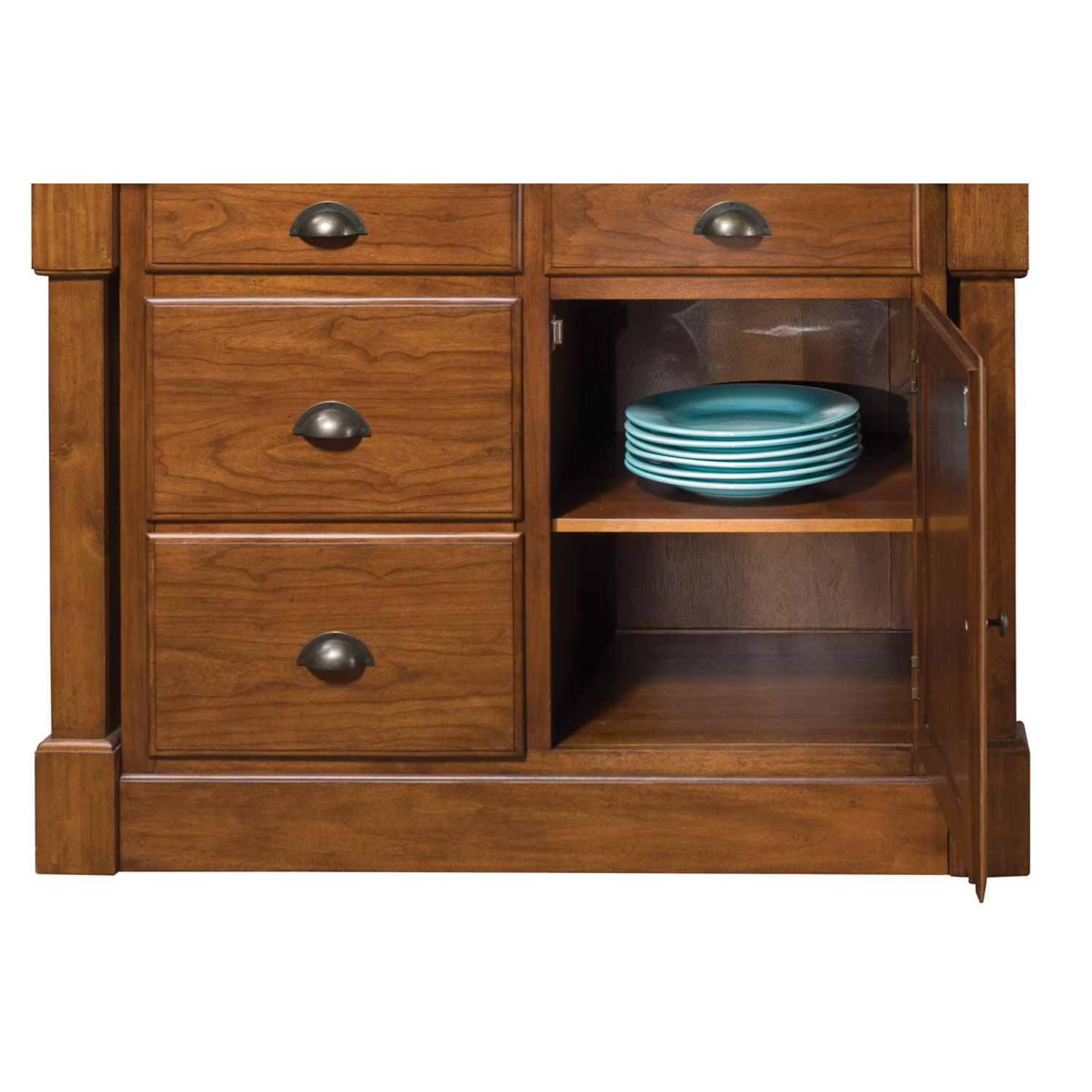 Home Styles Aspen Drawer Chest in Rustic Cherry 
