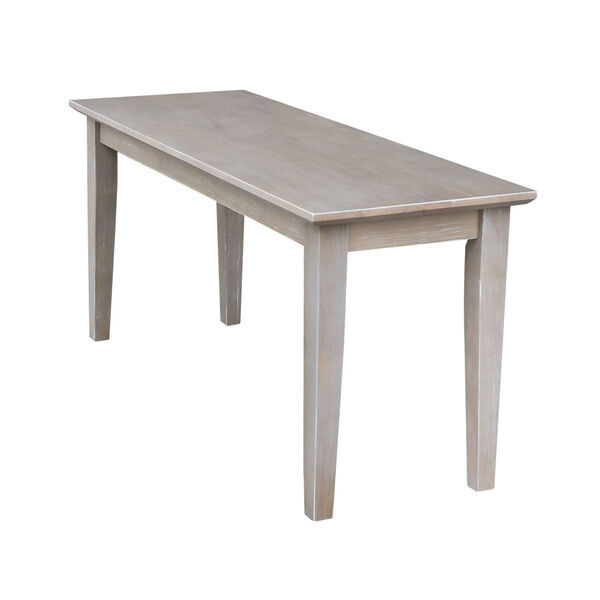 Shaker Styled Bench in Washed Gray Taupe, image 3