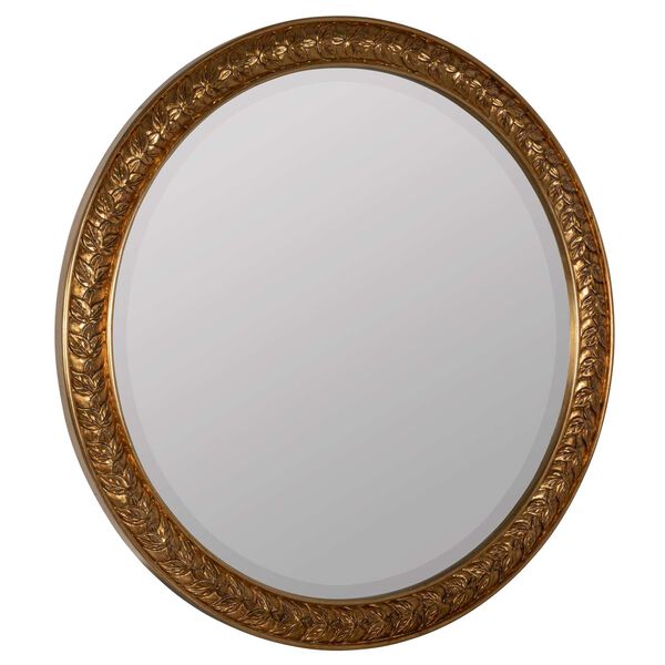 X Erin Gates Gold Leaf Laurel Wall Mirror, image 3
