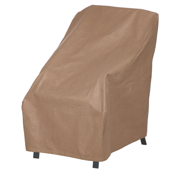 Essential Latte 26-Inch Patio High Back Chair Cover, image 1