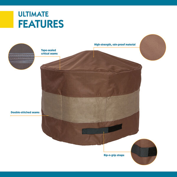 Ultimate Mocha Cappuccino 36 In. Round Fire Pit Cover, image 4