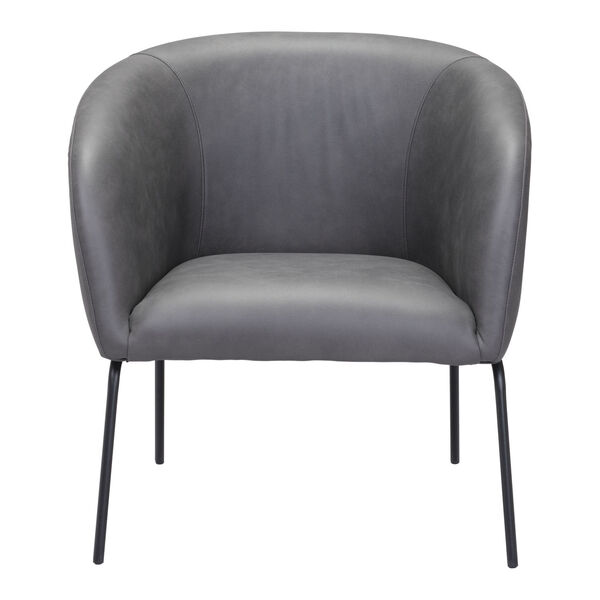 Quinten Vintage Gray and Gold Accent Chair, image 4
