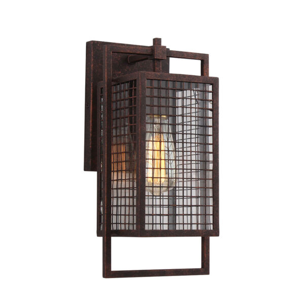 Garraux Rust Seven-Inch One-Light Wall Sconce, image 1