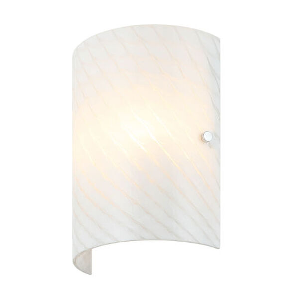 Swirled Chrome Two-Light Wall Sconce, image 1