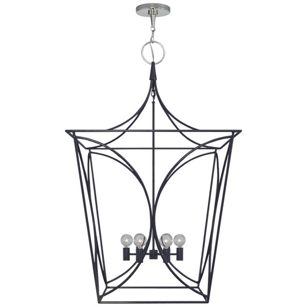 Cavanagh Large Lantern in French Navy and Polished Nickel by kate spade new york, image 1