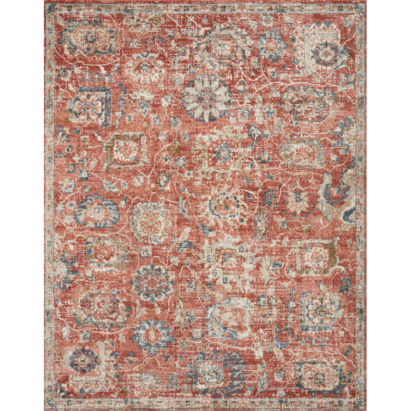 Saban Rust and Dark Gray 9 Ft. 4 In. x 13 Ft. Area Rug, image 1