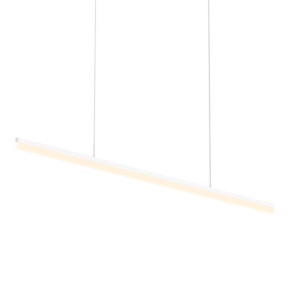 Stiletto Satin White 60-Inch LED Pendant, image 1