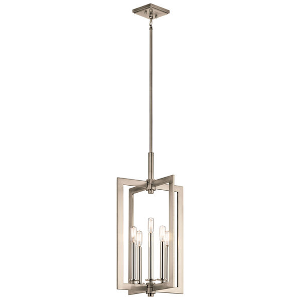 Cullen Classic Pewter 14-Inch Five-Light Pendant, image 1