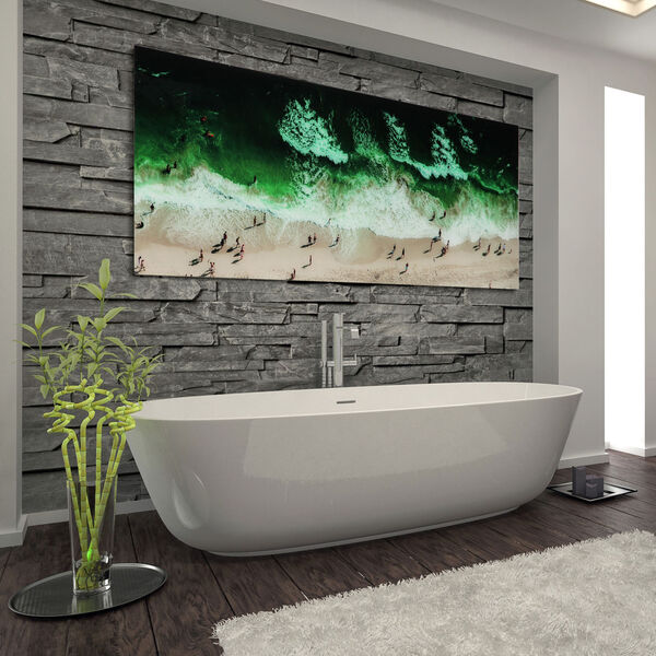 High Tide Frameless Free Floating Tempered Glass Graphic Wall Art, image 4