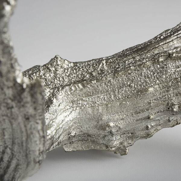 Silver Leaf Drifting Silver Sculpture -V, image 2