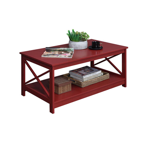 Oxford Cranberry Red 22-Inch Coffee Table, image 2