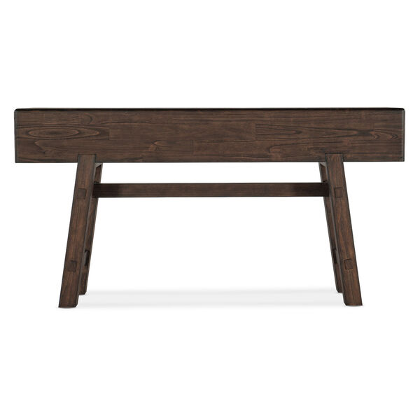 Commerce and Market Dark Wood and Charcoal Pommel Sofa Console, image 3