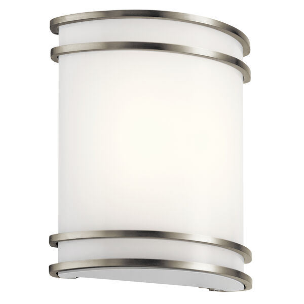 Brushed Nickel 10-Inch LED Wall Sconce, image 1