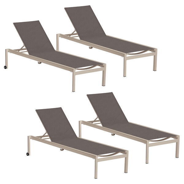 Ven Cocoa Chaise Lounge, Set of Four, image 1