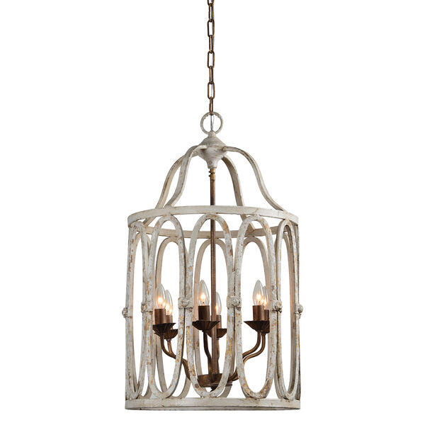 Stella Cream and Rusty Gold Chandelier, image 1