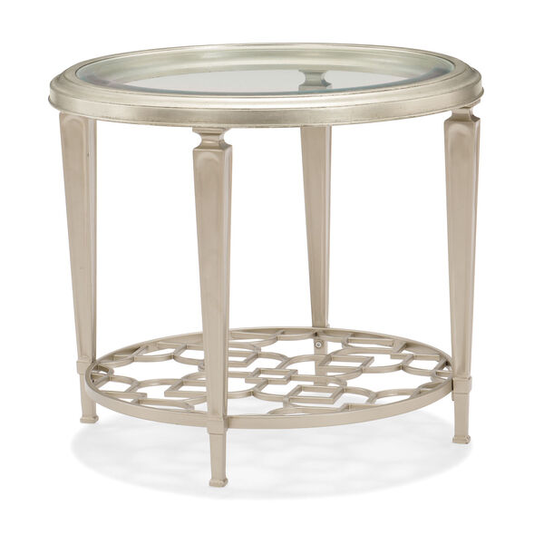Classic Silver Social Circle End Table, image 1