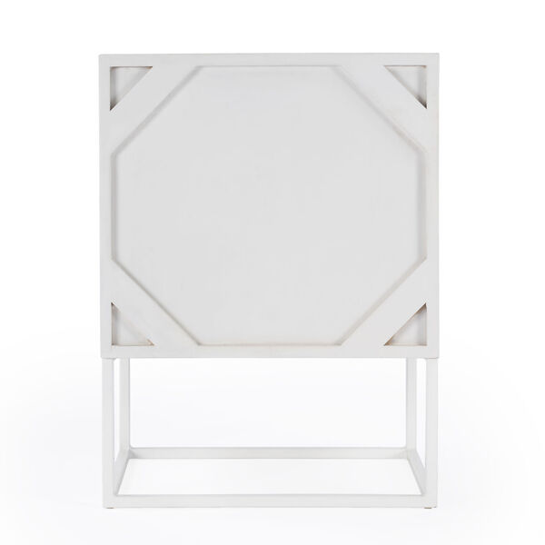 Butler Loft Lennasa White End Table with Two Drawers, image 6