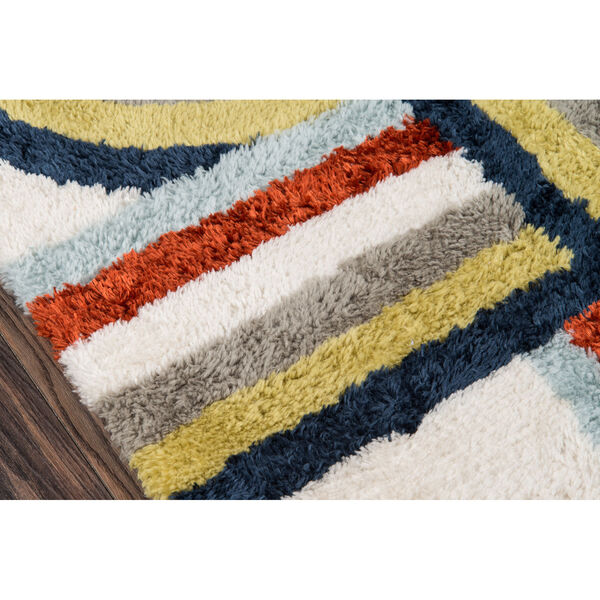 Retro Turnstyle Multicolor Rectangular: 7 Ft. 6 In. x 9 Ft. 6 In. Rug, image 4