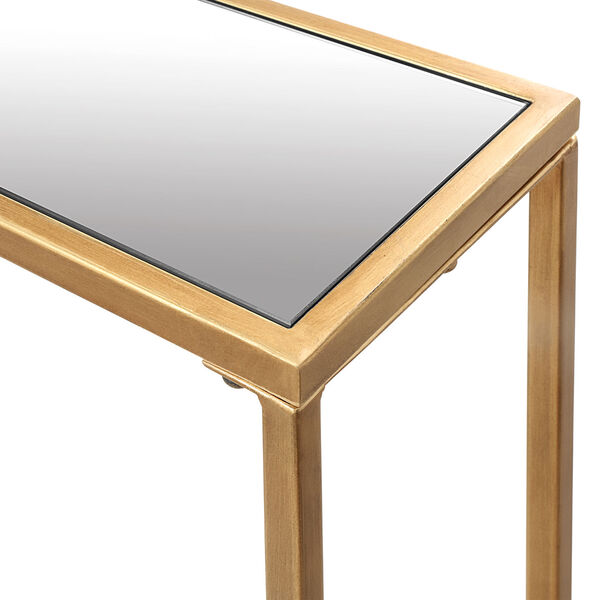 Linden Warm Gold Console Table, image 5