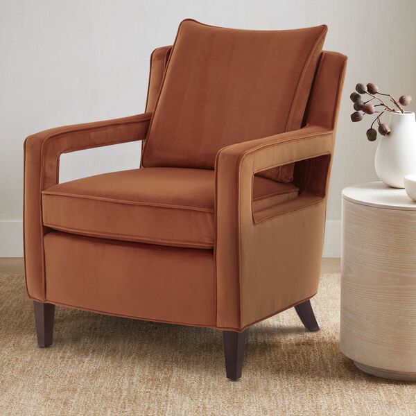 Questa Burnt Orange Accent Chair, image 1