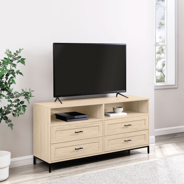 Birch Four Drawer TV Stand, image 3
