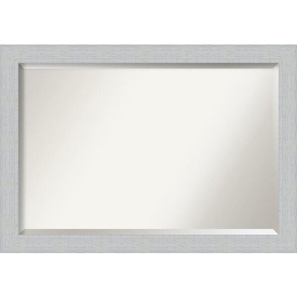 Shiplap White 40-Inch Wall Mirror, image 1