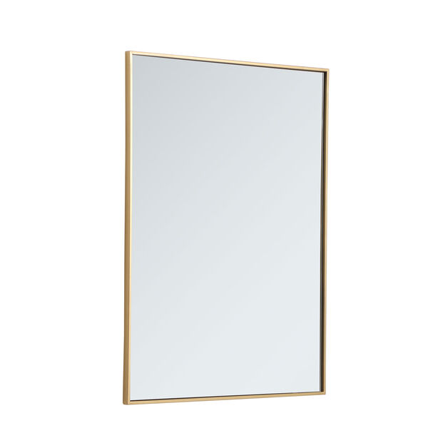 Eternity Brass 30-Inch Rectangular Mirror, image 4