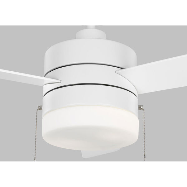 Syrus Matte White 52-Inch Two-Light Ceiling Fan, image 6