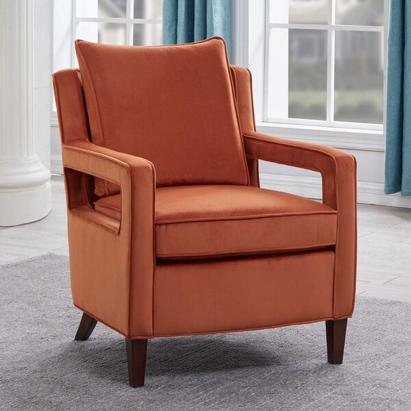 Questa Burnt Orange Accent Chair, image 5
