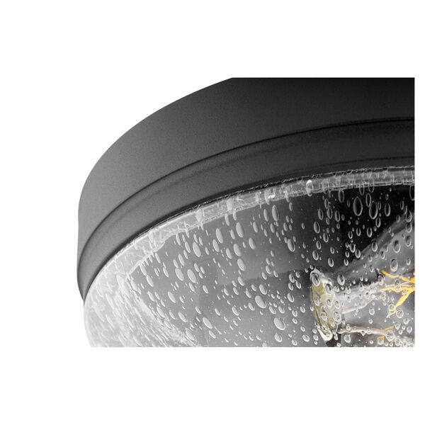 Noir and Clear Seeded Two-Light 12-Inch Flush Mount, image 2