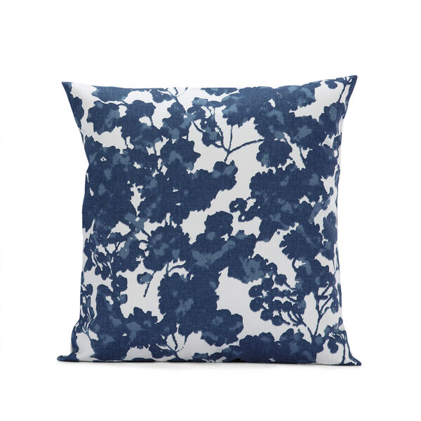 Fleur Blue Printed Cotton Pillow Cover, Set of 2, image 2
