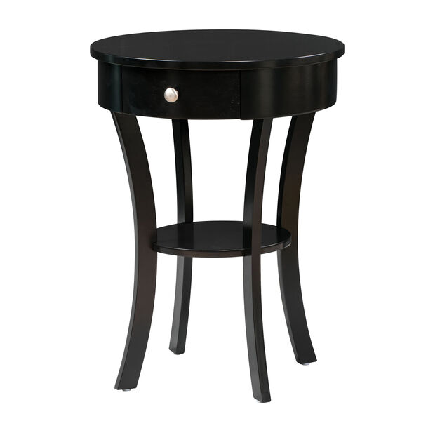 Aster Black Rubber Wood End Table, image 3