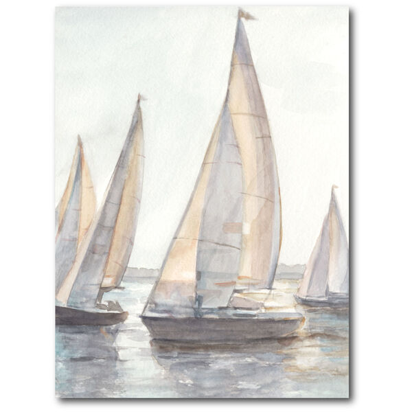Plein Air Sailboats I Gallery Wrapped Canvas, image 2