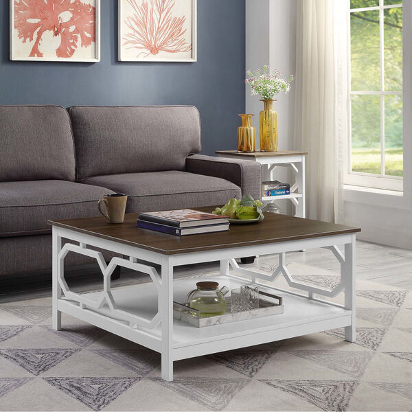Omega Driftwood and White 36-Inch Coffee Table, image 2