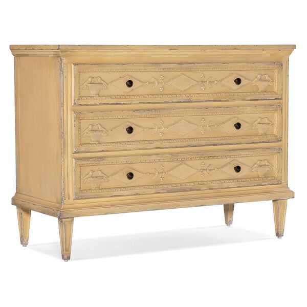 Charleston Yellow Ochre Accent Chest with Drawers, image 1