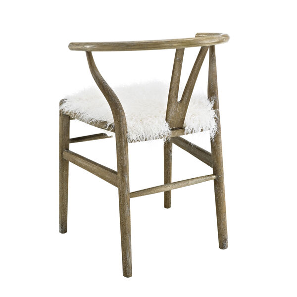 Nolan Gray Brown Wishbone Chair, image 3