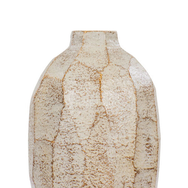 Takko Slate Brown White Nine-Inch Ceramic Vase, image 3