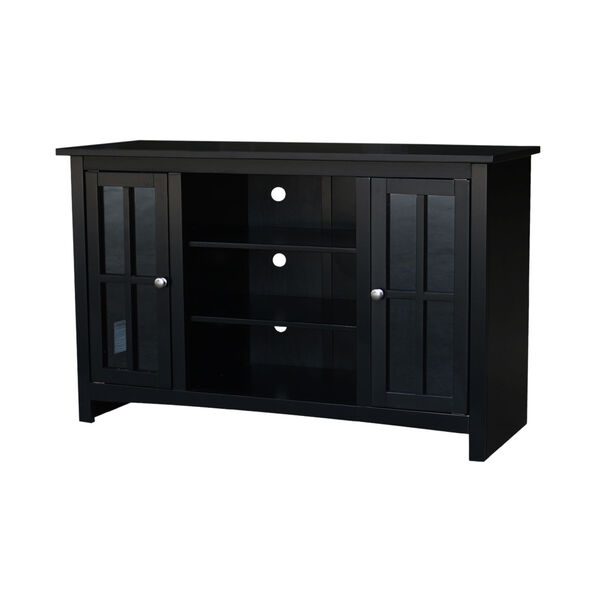 Black 48-Inch TV Stand with Two Door, image 2