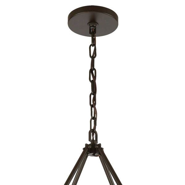 Transitions Oil Rubbed Bronze and Aspen 50-Inch 12-Light Chandelier, image 5
