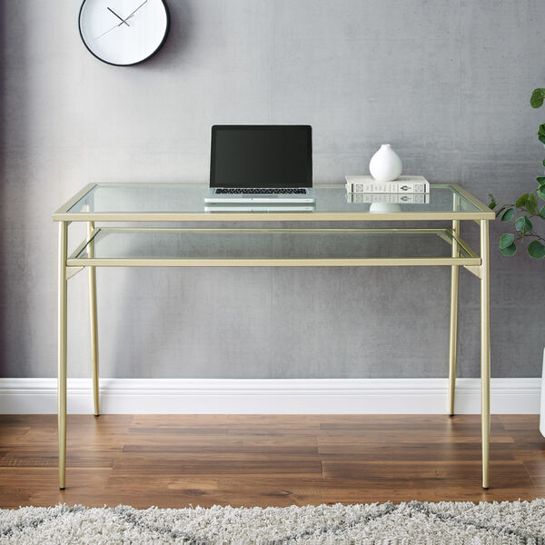 Rayna Gold Two Tier Desk, image 2
