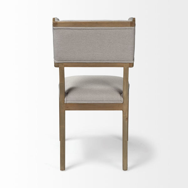 Teton I Gray and Brown Wooden Base Dining Chair, image 4