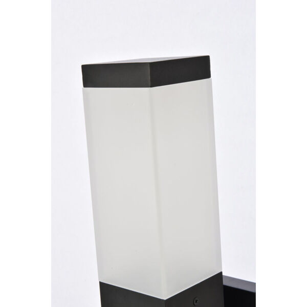 Raine Black 260 Lumens 16-Light LED Outdoor Wall Sconce, image 4