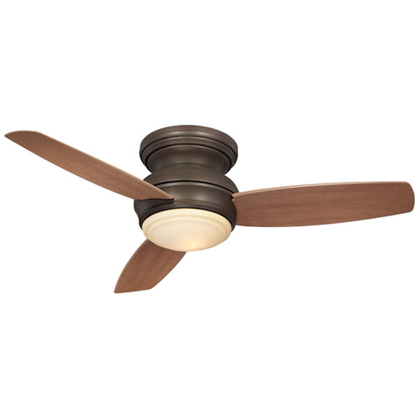 Traditional Concept Oil Rubbed Bronze 44-Inch Flush Outdoor LED Ceiling Fan, image 3