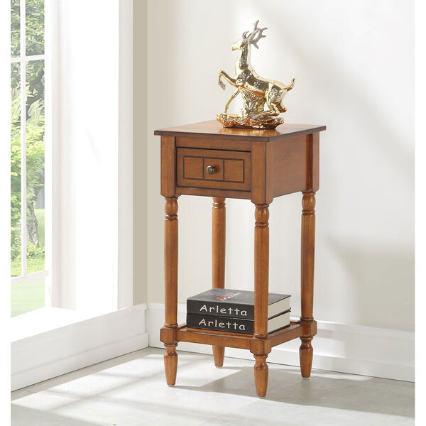 French Country Khloe Accent Table in Walnut, image 3