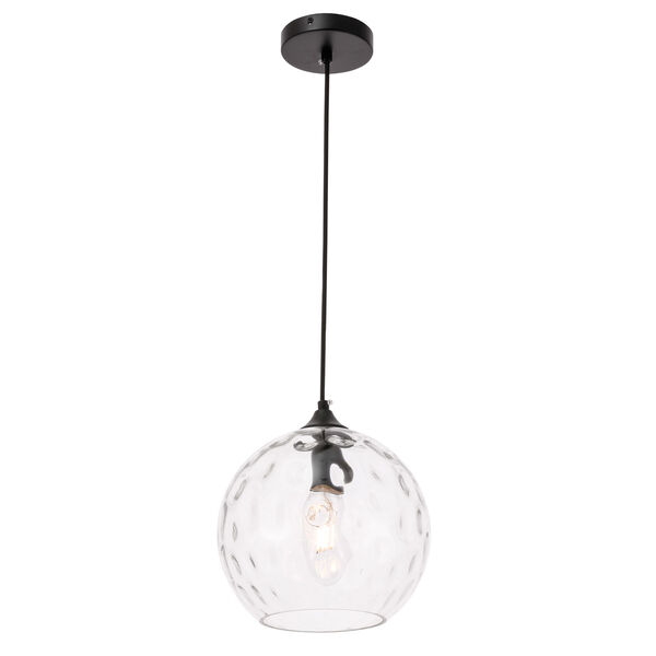 Cashel Black 10-Inch One-Light Pendant with Clear Glass, image 6