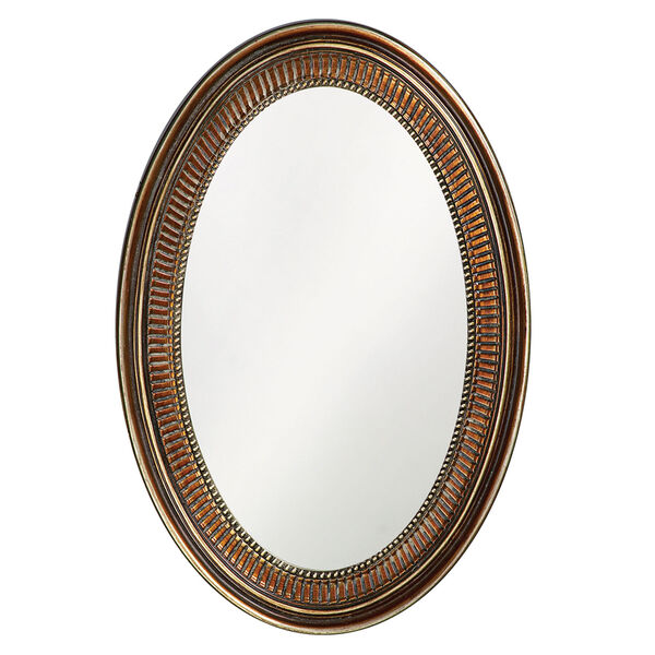 Ethan Bronze Oval Mirror, image 1