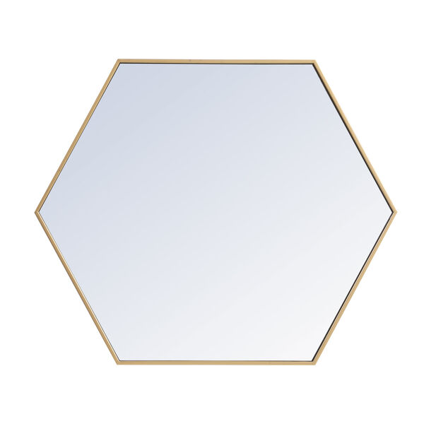 Eternity Brass 38-Inch Hexagon Mirror, image 6